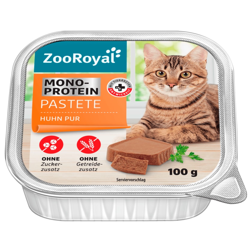 ZooRoyal Monoprotein Pastete Huhn Pur 100g